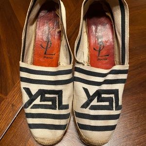 YSL wedge espadrilles, size 6.5